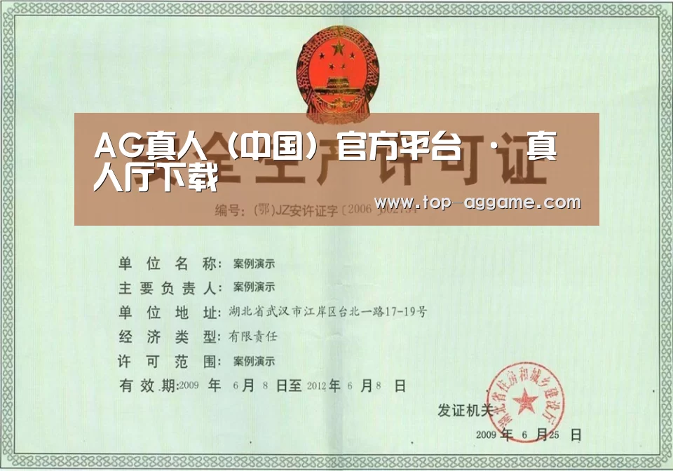 AG网址荣誉证书三(图1)